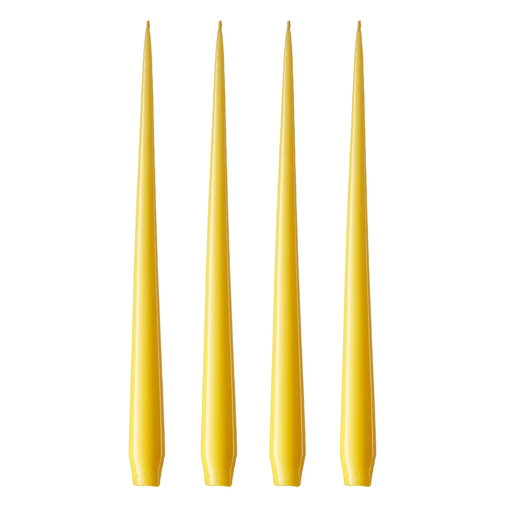 ester & erik -kynttilä, 4-pakkaus lakattu, Lemon drop 15-0, 42 cm ester & erik