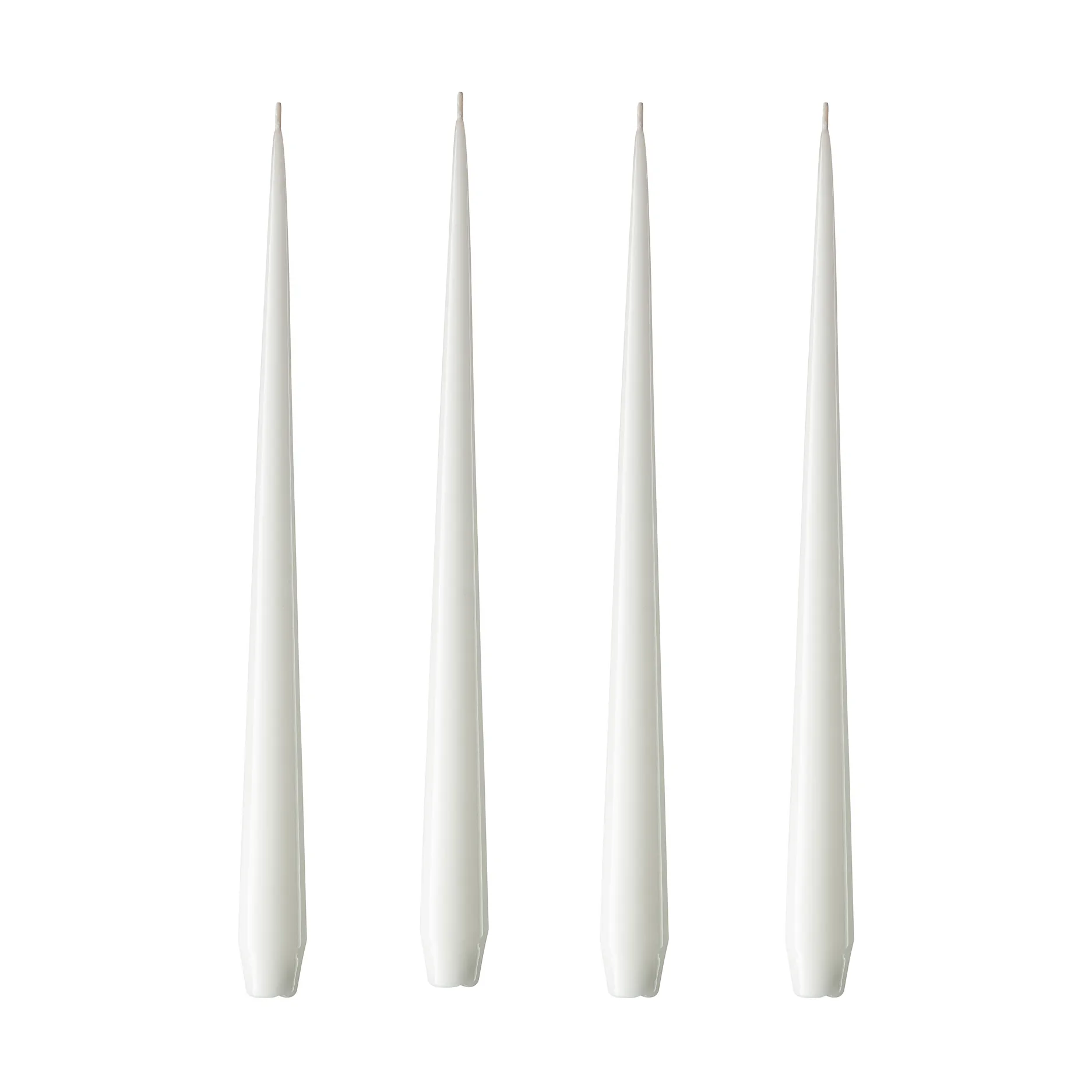 ester & erik -kynttilä, 4-pakkaus lakattu, pure white, 32 cm ester & erik