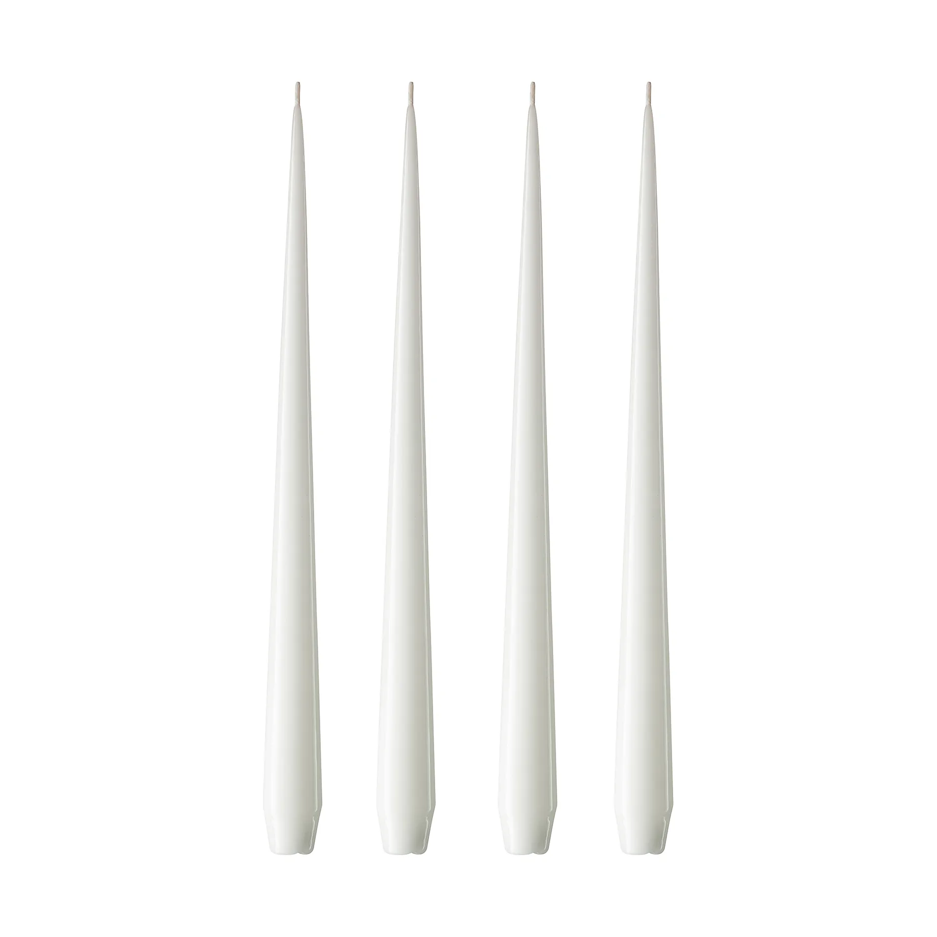 ester & erik -kynttilä, 4-pakkaus lakattu, pure white, 42 cm ester & erik