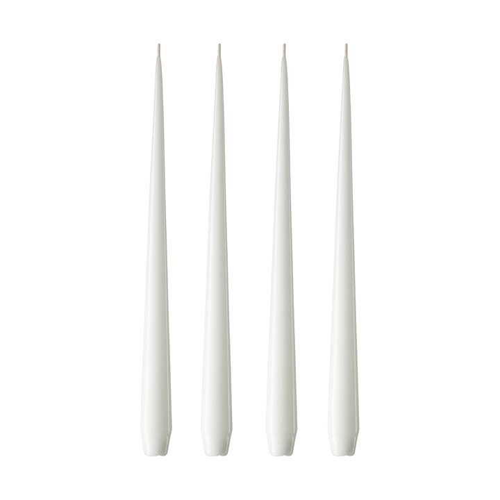 ester & erik -kynttilä, 4-pakkaus lakattu - pure white, 42 cm - Ester & erik