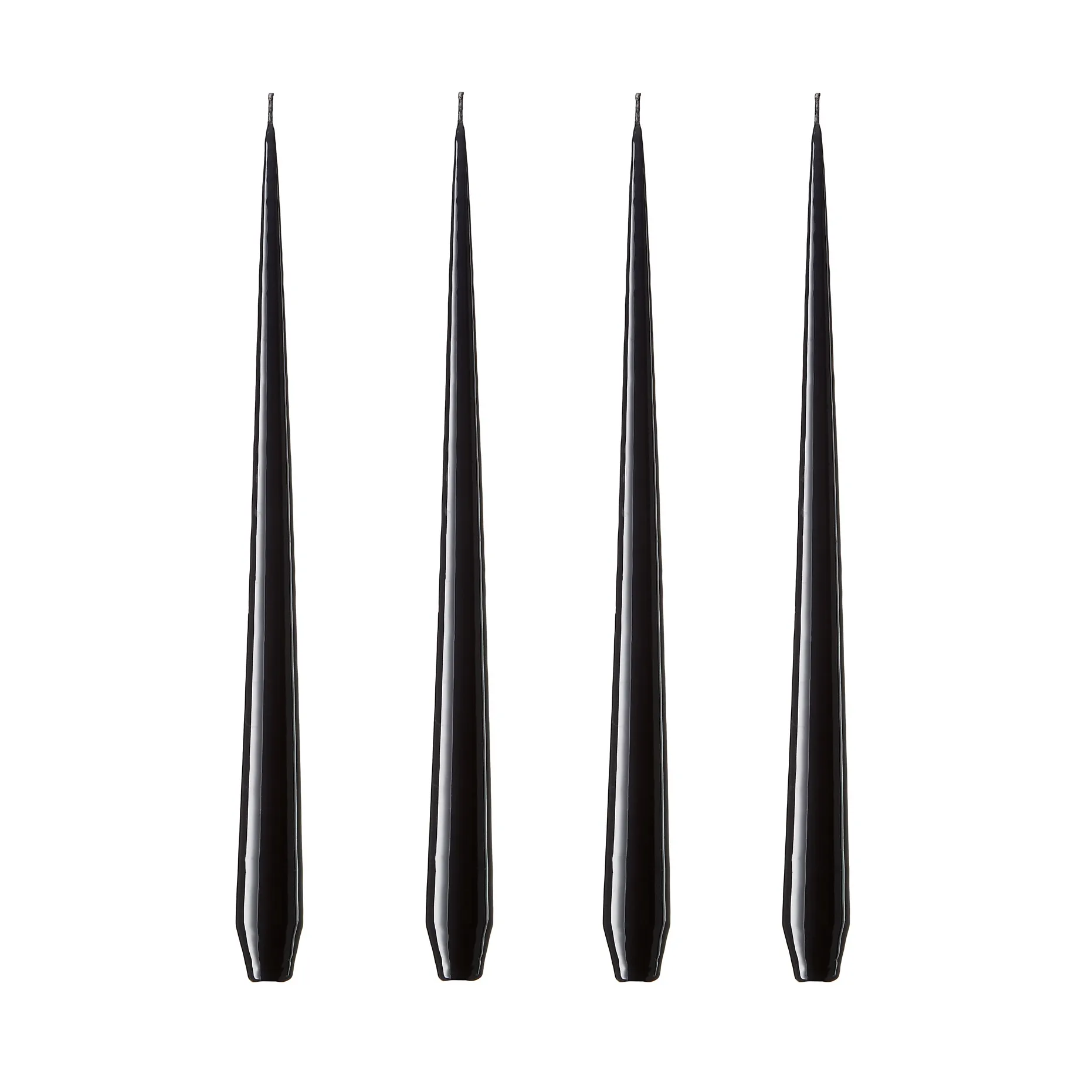 ester & erik -kynttilä, 4-pakkaus lakattu, Raw black, 32 cm ester & erik