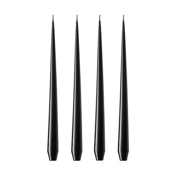 ester & erik -kynttilä, 4-pakkaus lakattu - raw black, 42 cm - ester & erik
