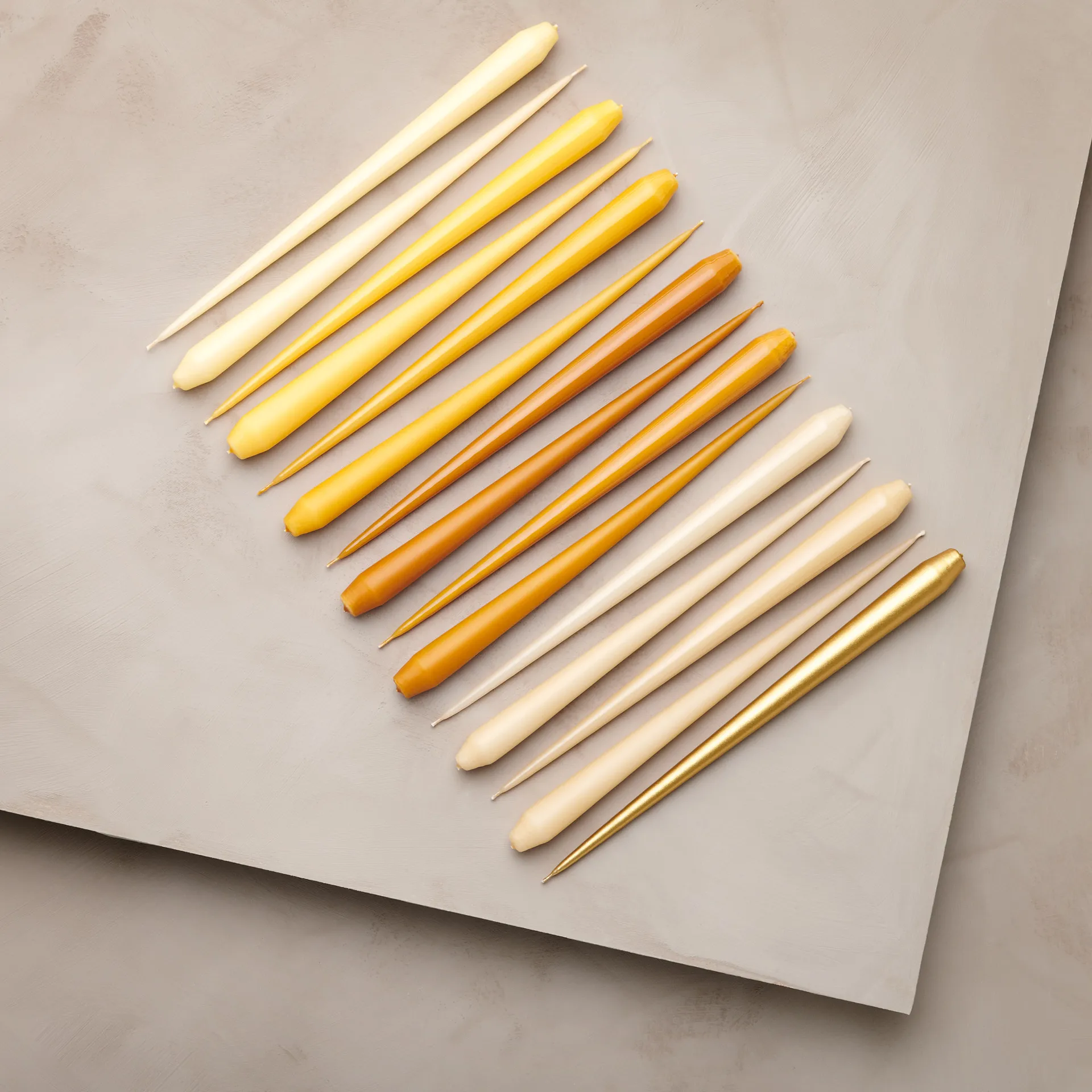 ester & erik -kynttilä, 4-pakkaus matta, beige 14/2, 32 cm ester & erik