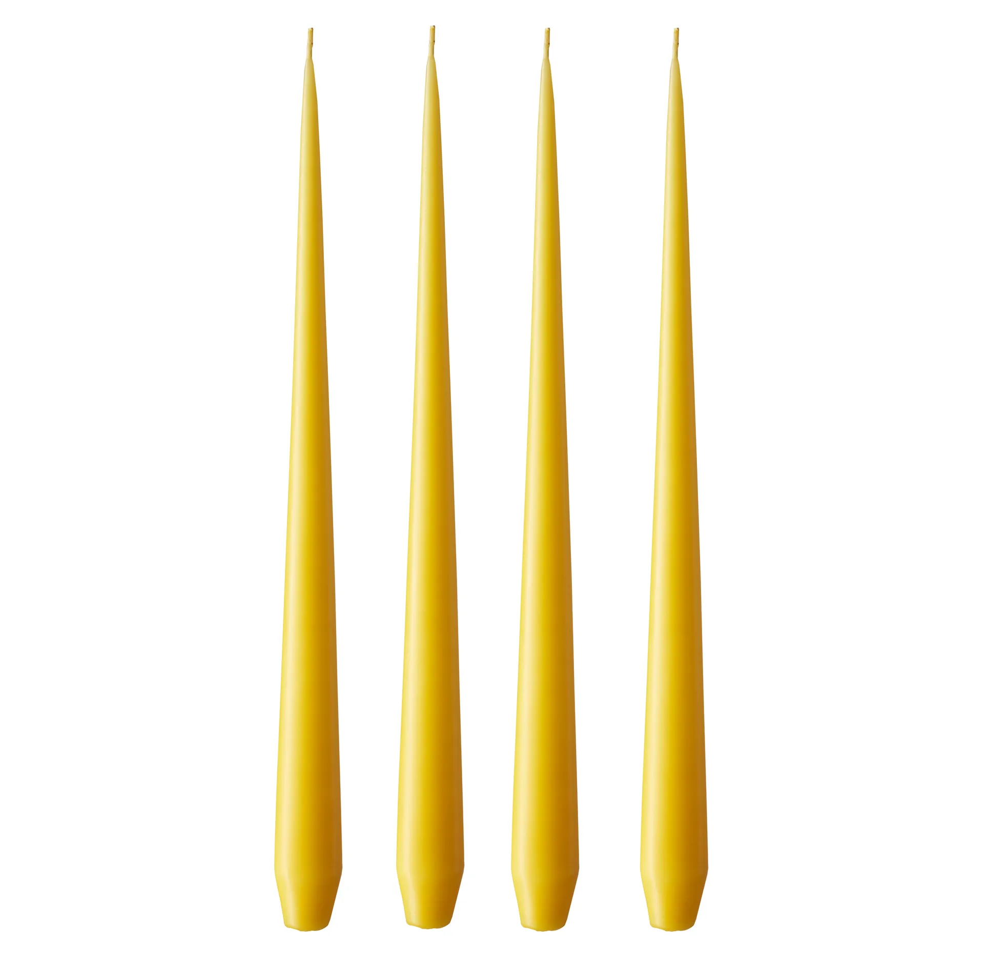 ester & erik -kynttilä, 4-pakkaus matta, dark Lemon drop 15/2, 32 cm ester & erik