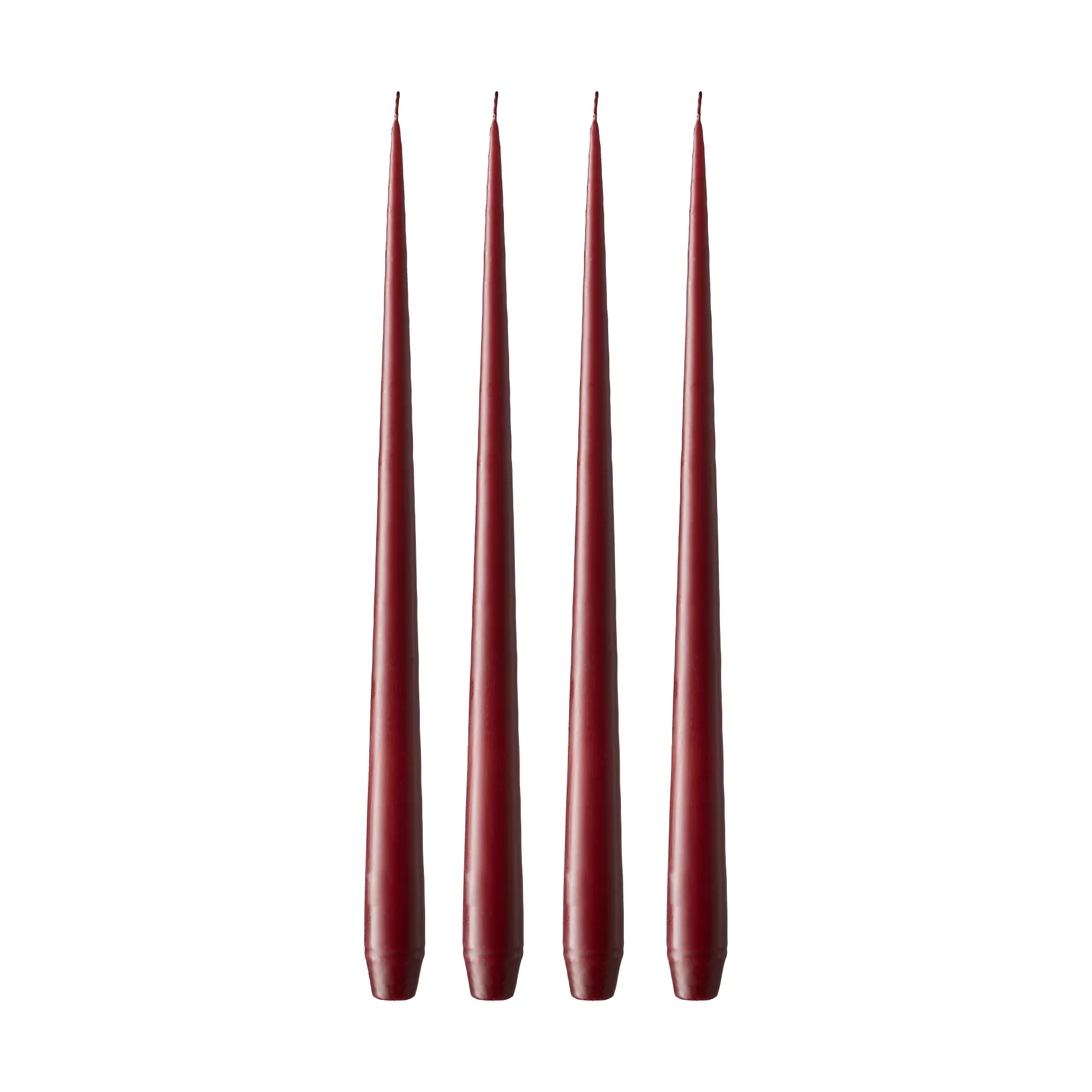 ester & erik -kynttilä, 4-pakkaus matta, Deep wine 44/2, 42 cm ester & erik