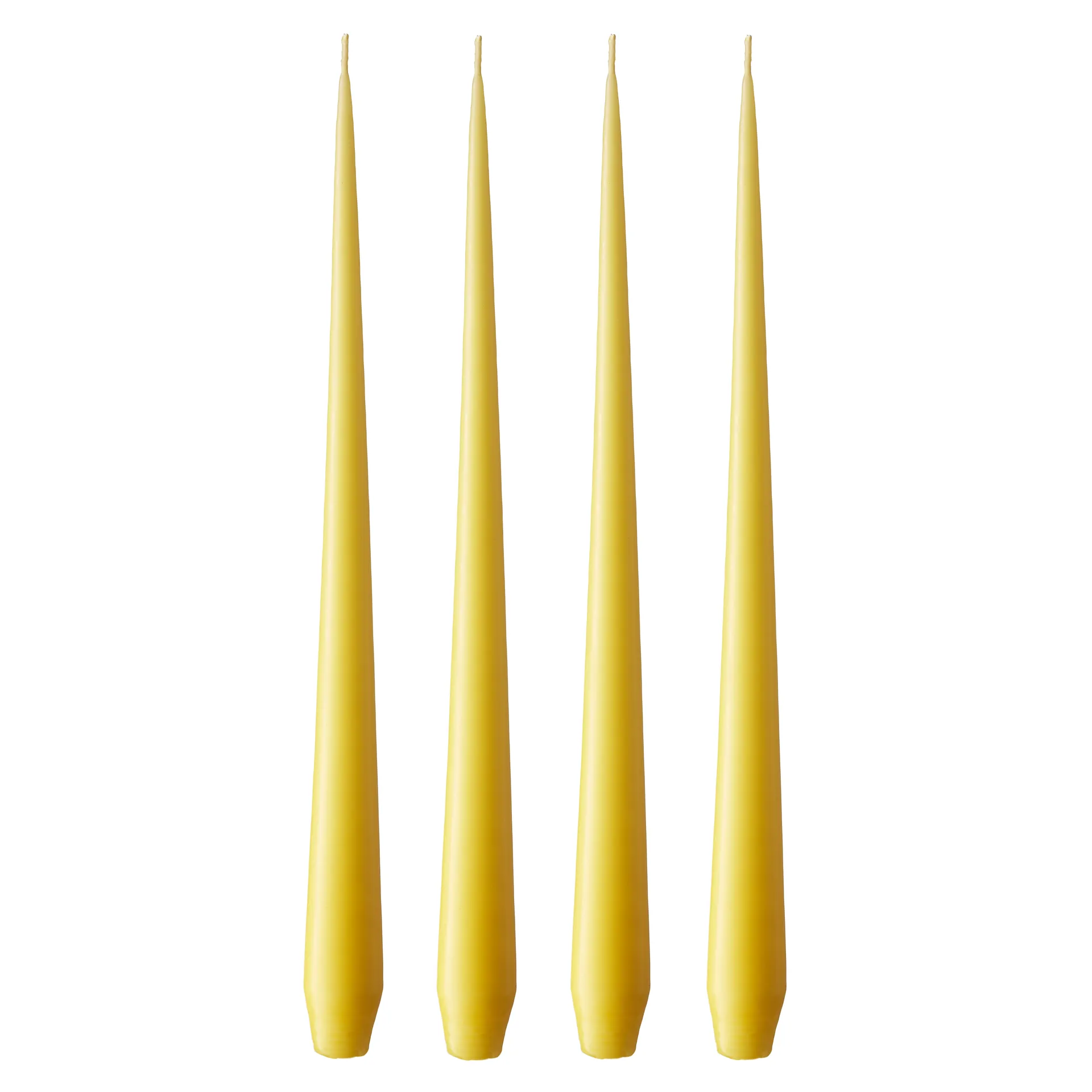 ester & erik -kynttilä, 4-pakkaus matta, Lemon drop 15, 32 cm ester & erik