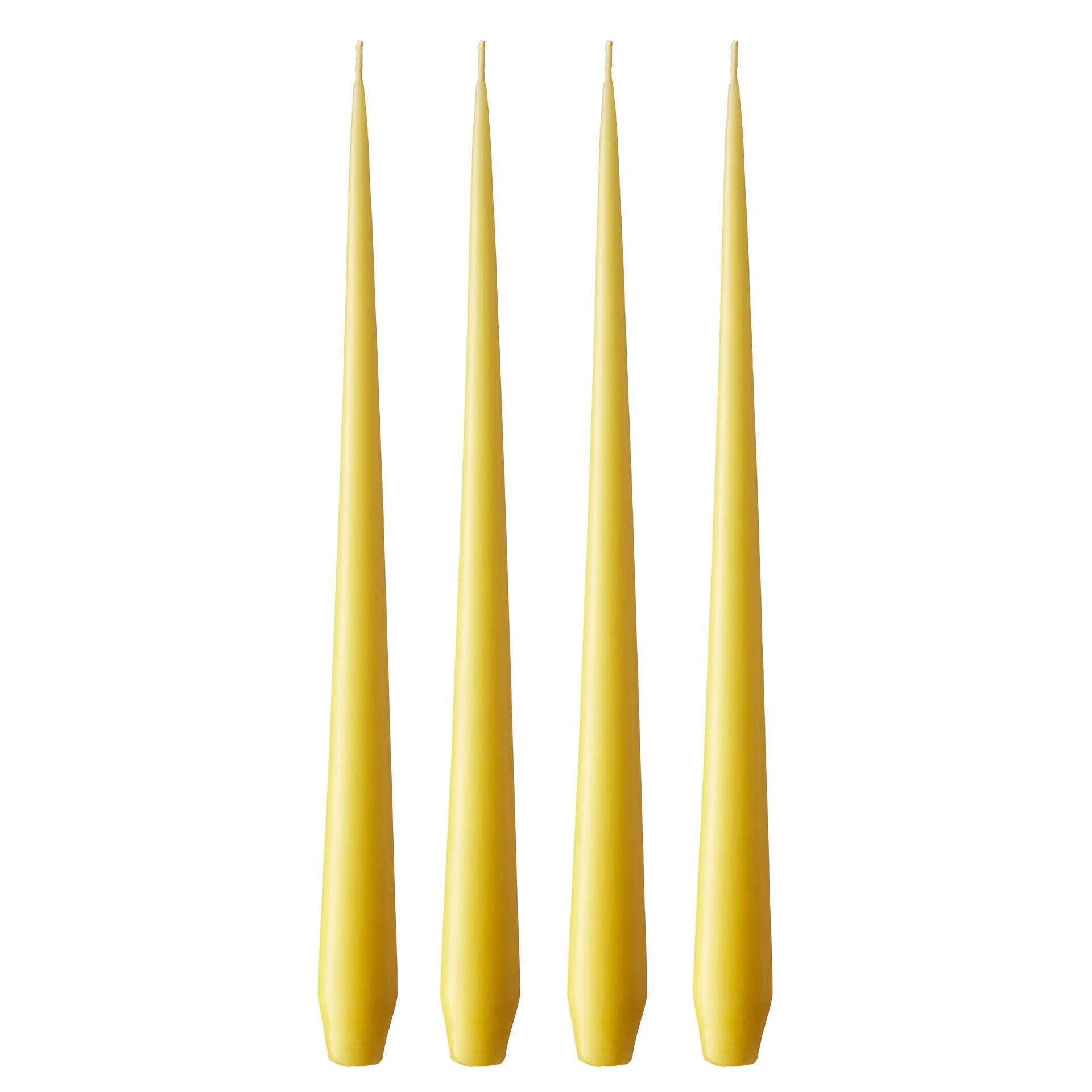 ester & erik -kynttilä, 4-pakkaus matta, Lemon drop 15, 42 cm ester & erik