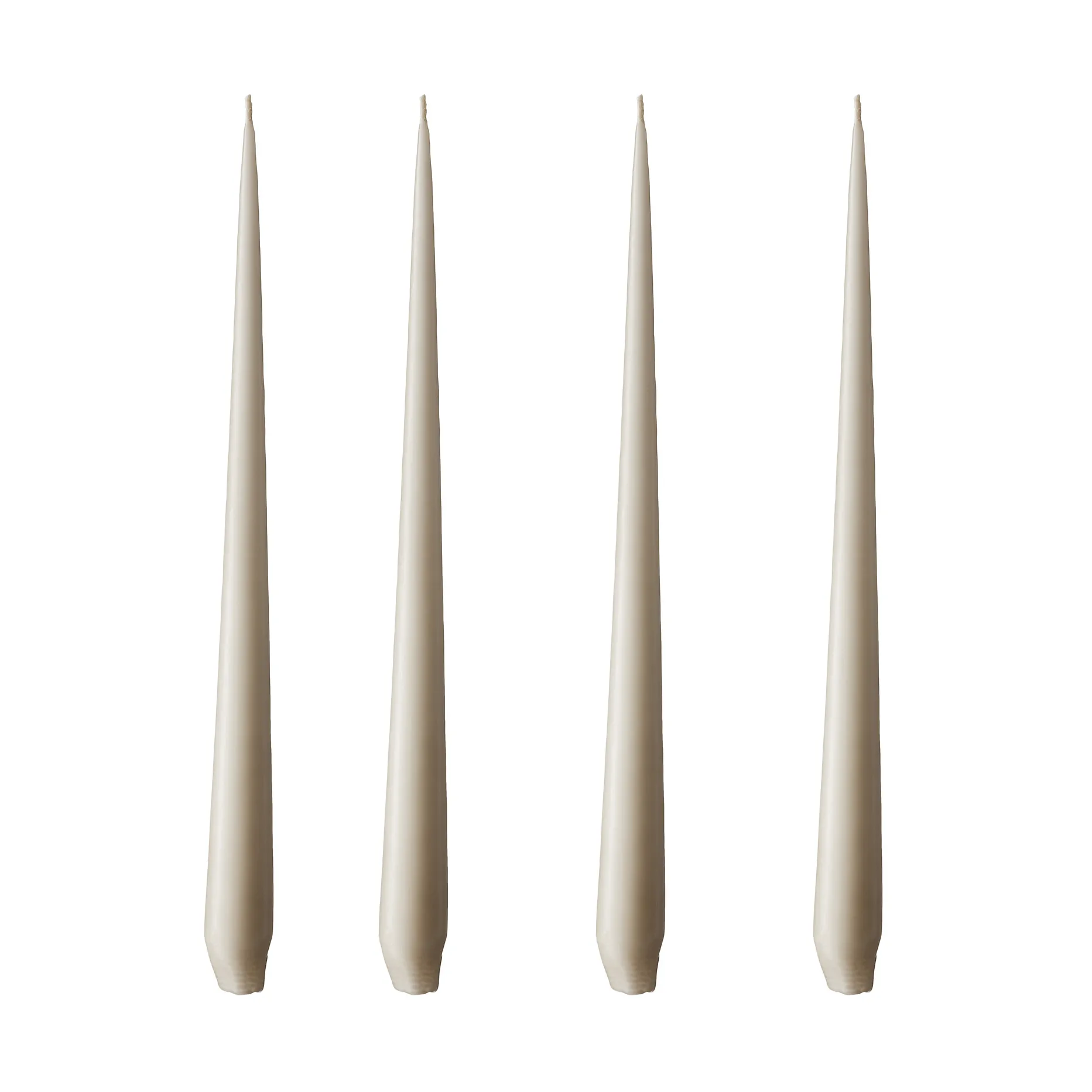 ester & erik -kynttilä, 4-pakkaus matta, linen grey, 32 cm ester & erik