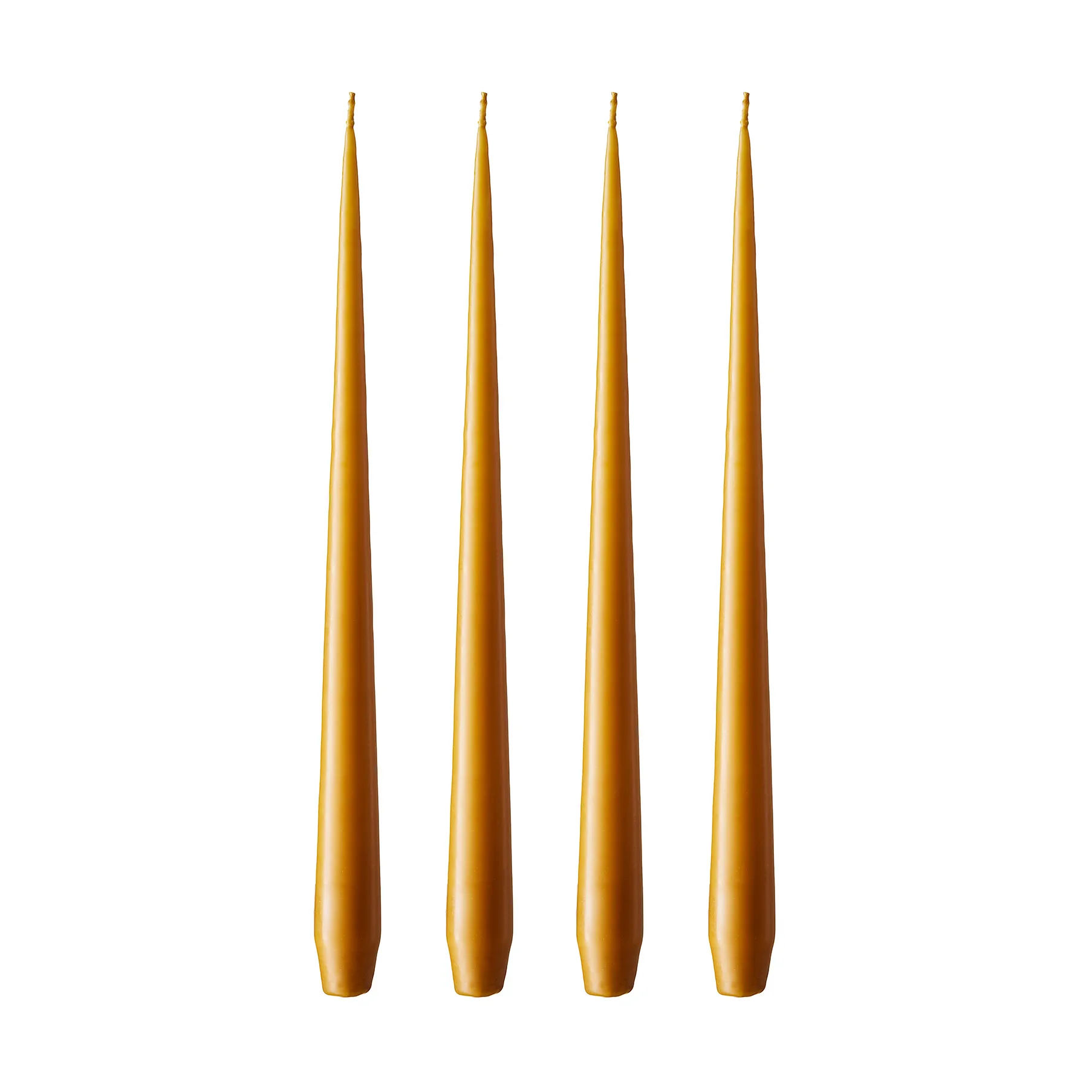ester & erik -kynttilä, 4-pakkaus matta, mörk saffran, 32 cm ester & erik