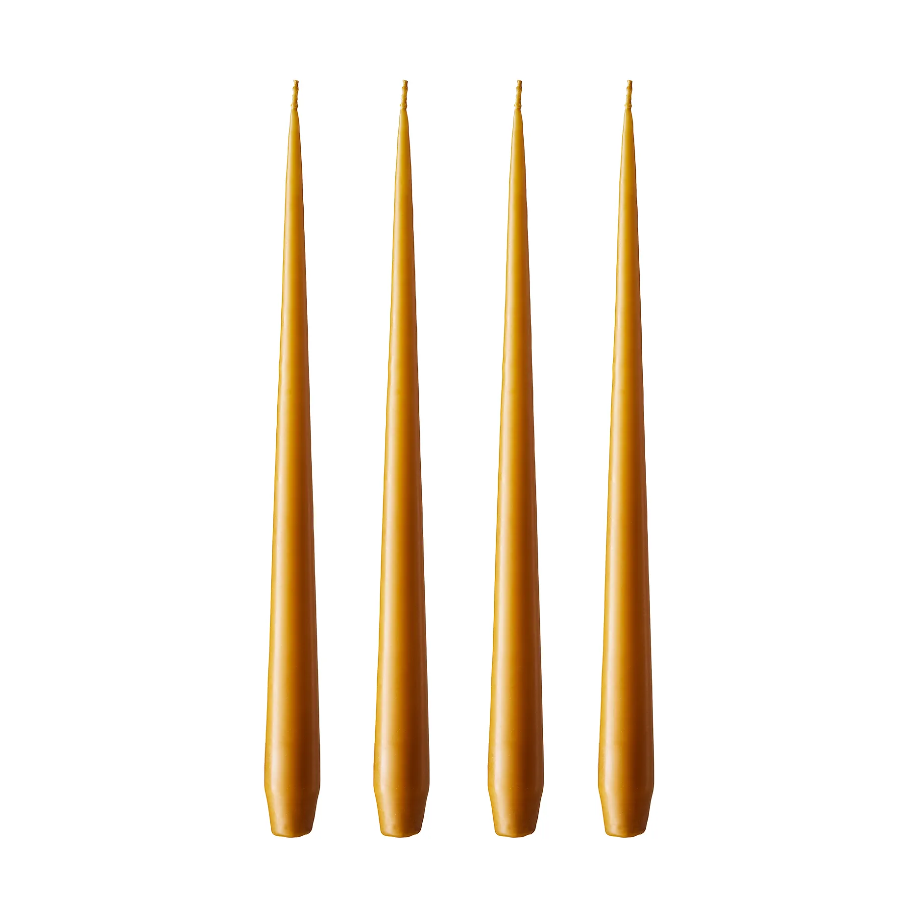 ester & erik -kynttilä, 4-pakkaus matta, mörk saffran, 42 cm ester & erik