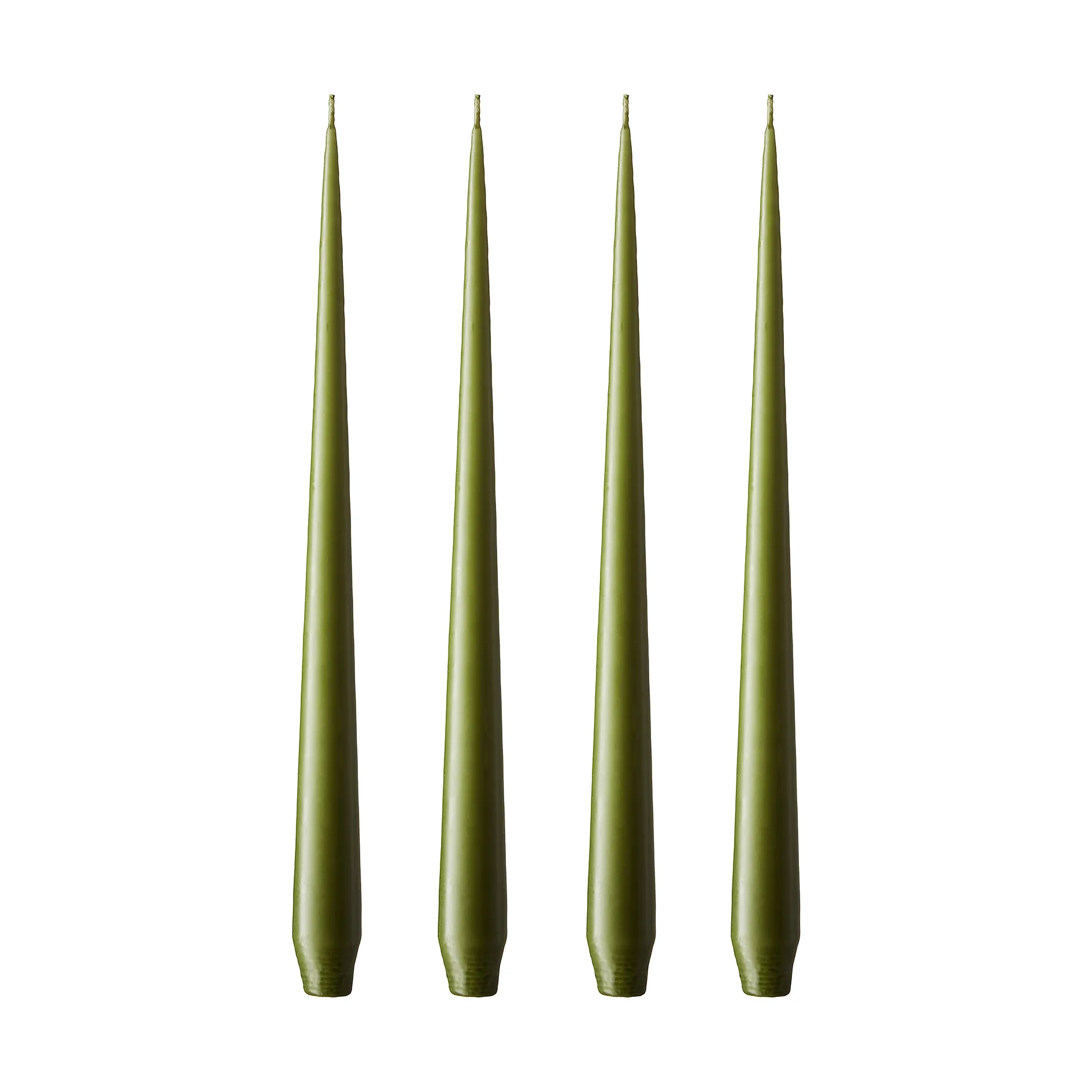 ester & erik -kynttilä, 4-pakkaus matta, olive glow, 32 cm ester & erik