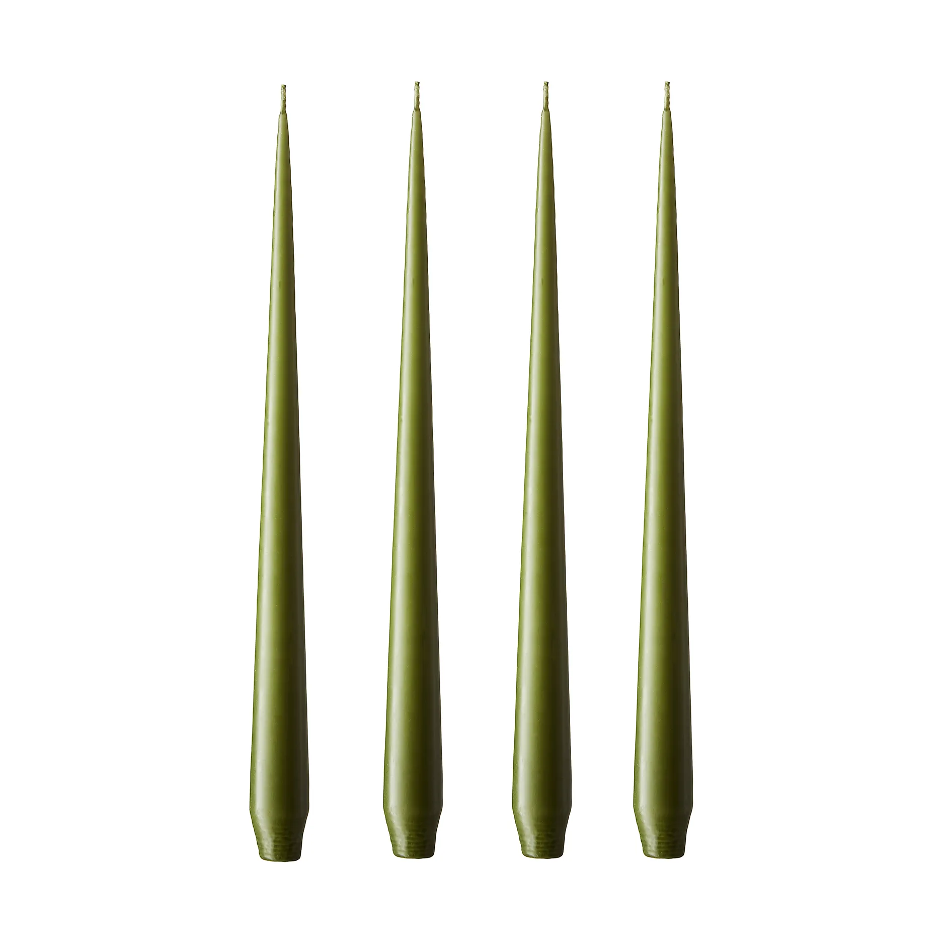 ester & erik -kynttilä, 4-pakkaus matta, olive glow, 42 cm ester & erik