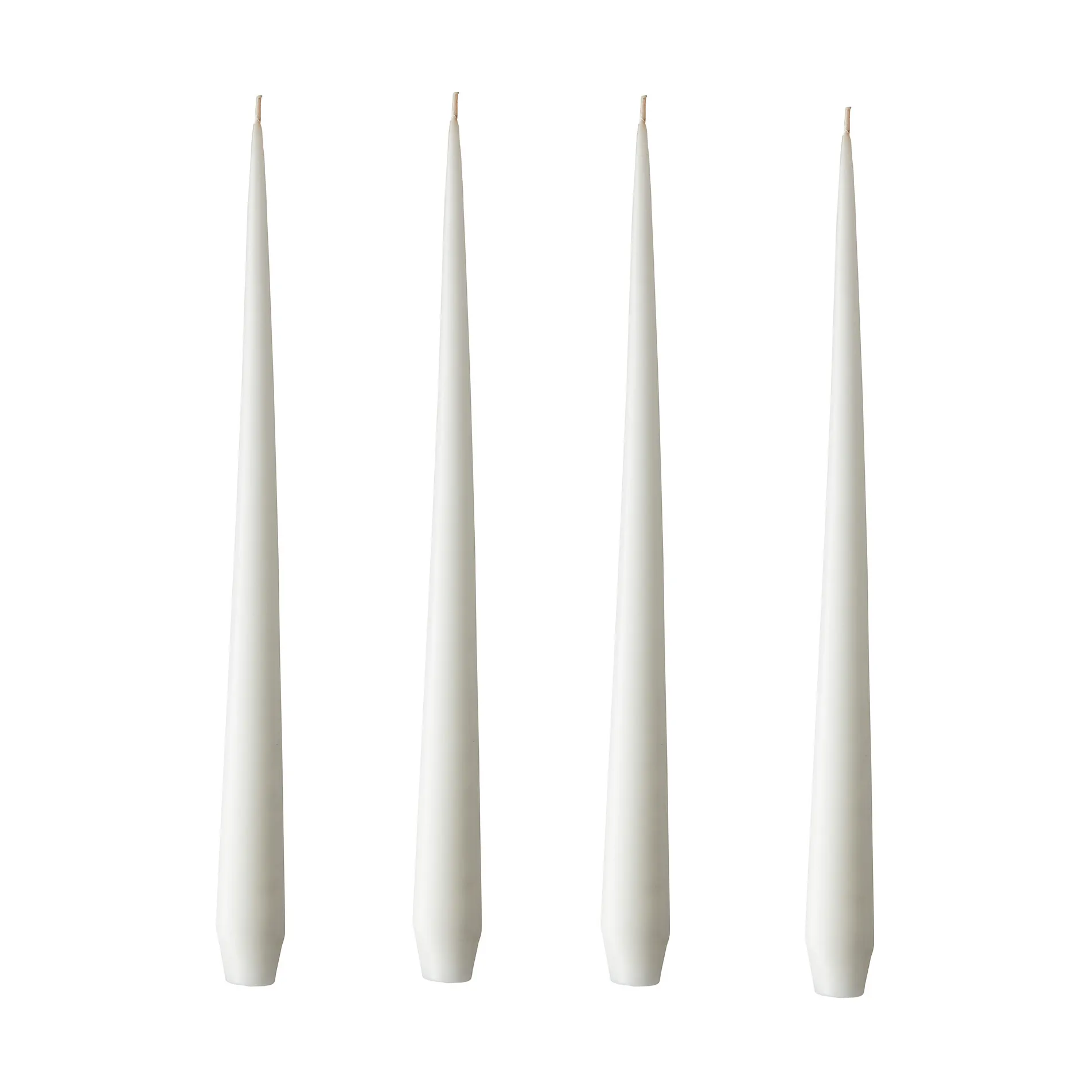 ester & erik -kynttilä, 4-pakkaus matta, pure white, 32 cm ester & erik