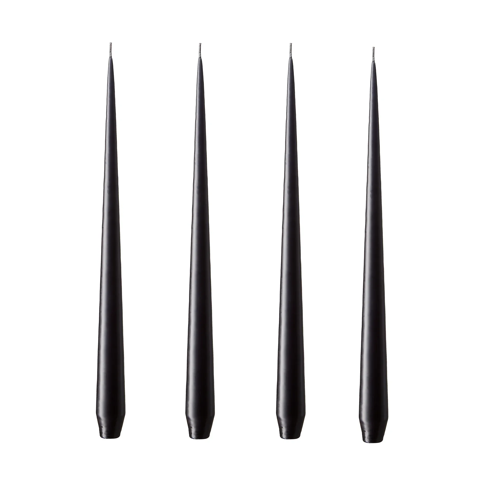 ester & erik -kynttilä, 4-pakkaus matta, raw black, 32 cm ester & erik