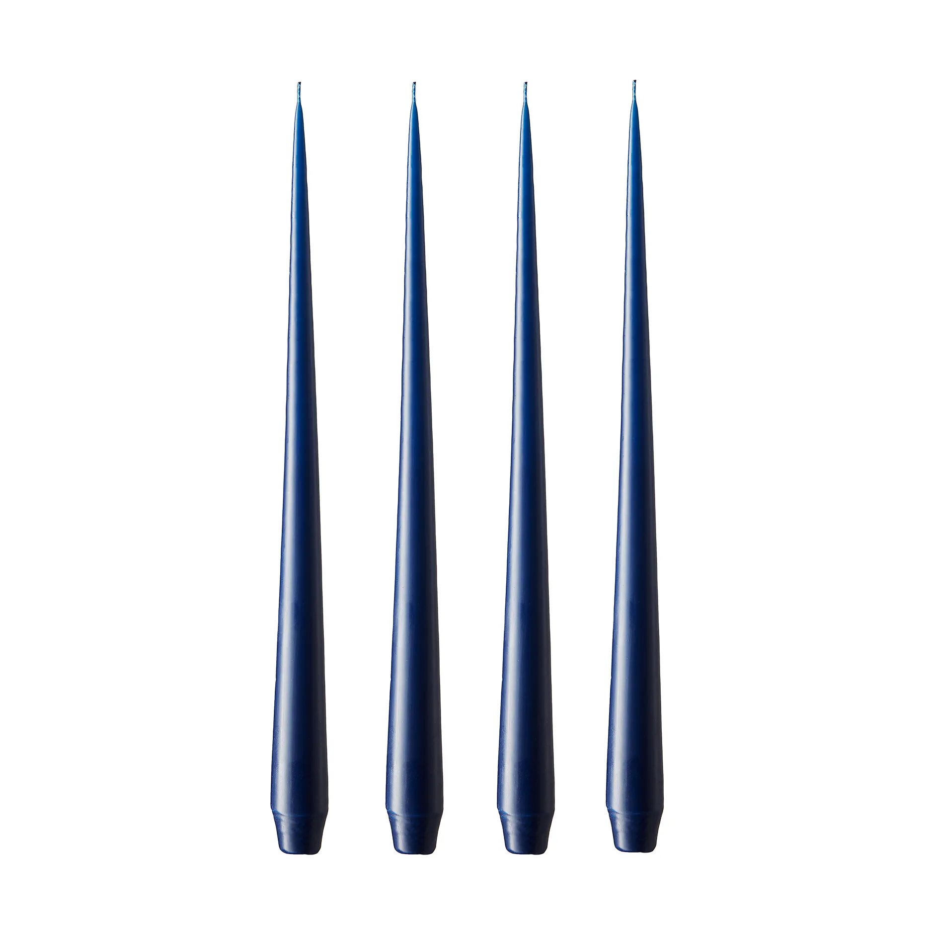 ester & erik -kynttilä, 4-pakkaus matta, royal navy, 42 cm ester & erik
