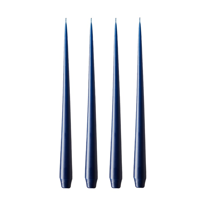ester & erik -kynttilä, 4-pakkaus matta - royal navy, 42 cm - Ester & erik