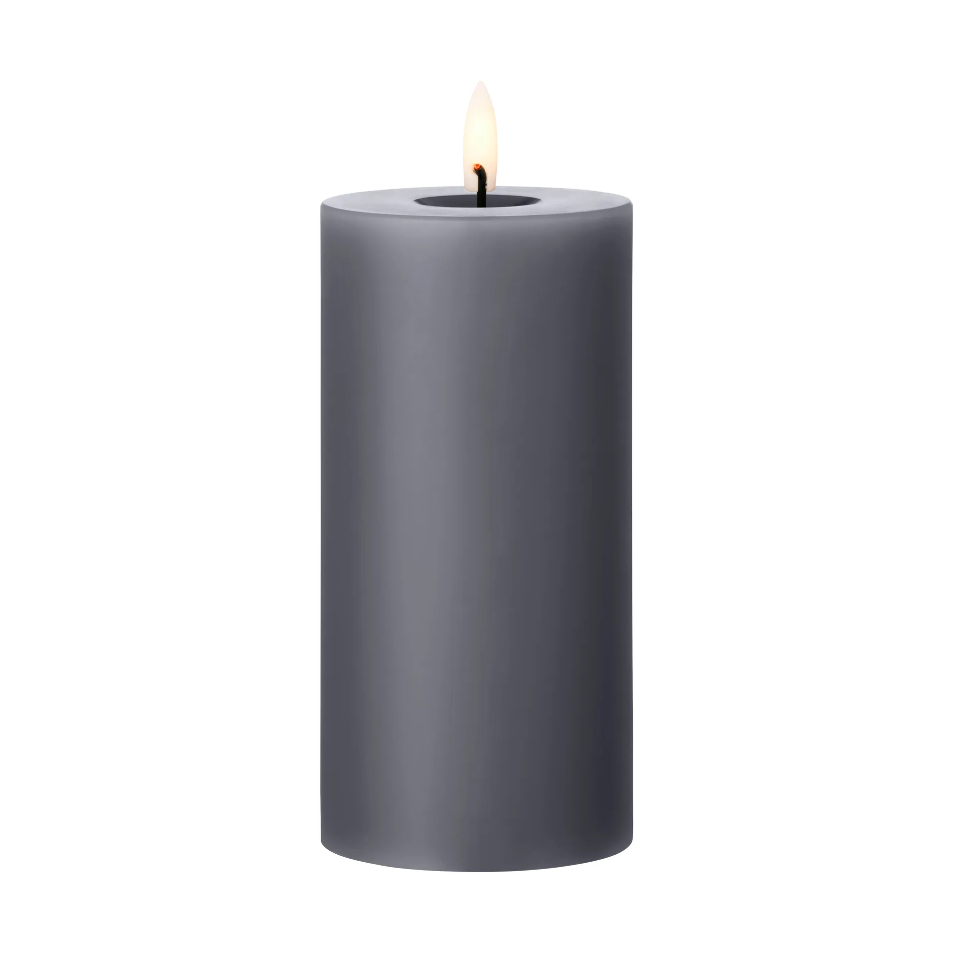 ester & erik LED-pöytäkynttilä, 74 Dark Slate, 15 cm ester & erik