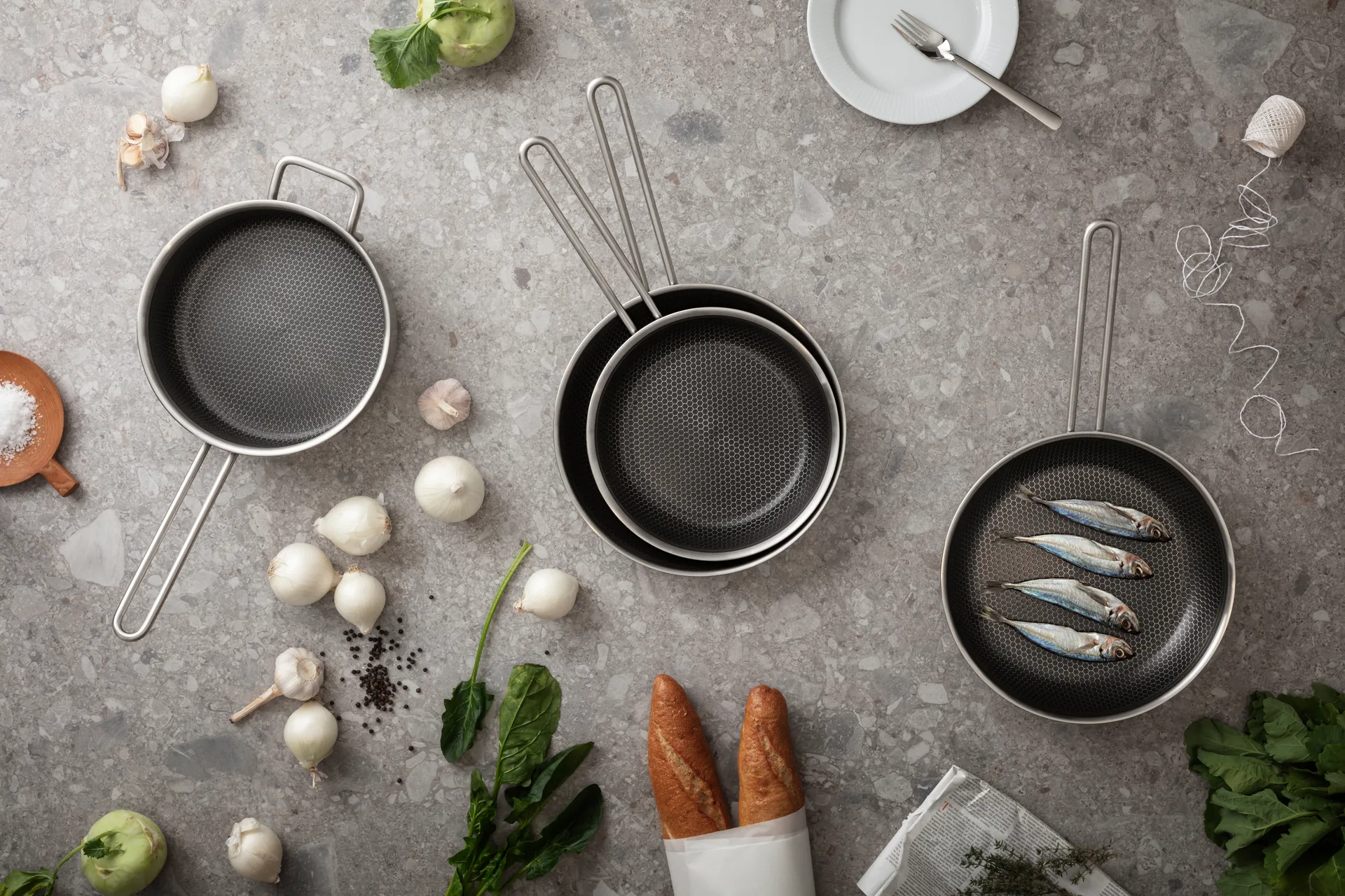 Eva Trio Multi sautepannu Mosaic Slip-Let, 24 cm Eva Solo