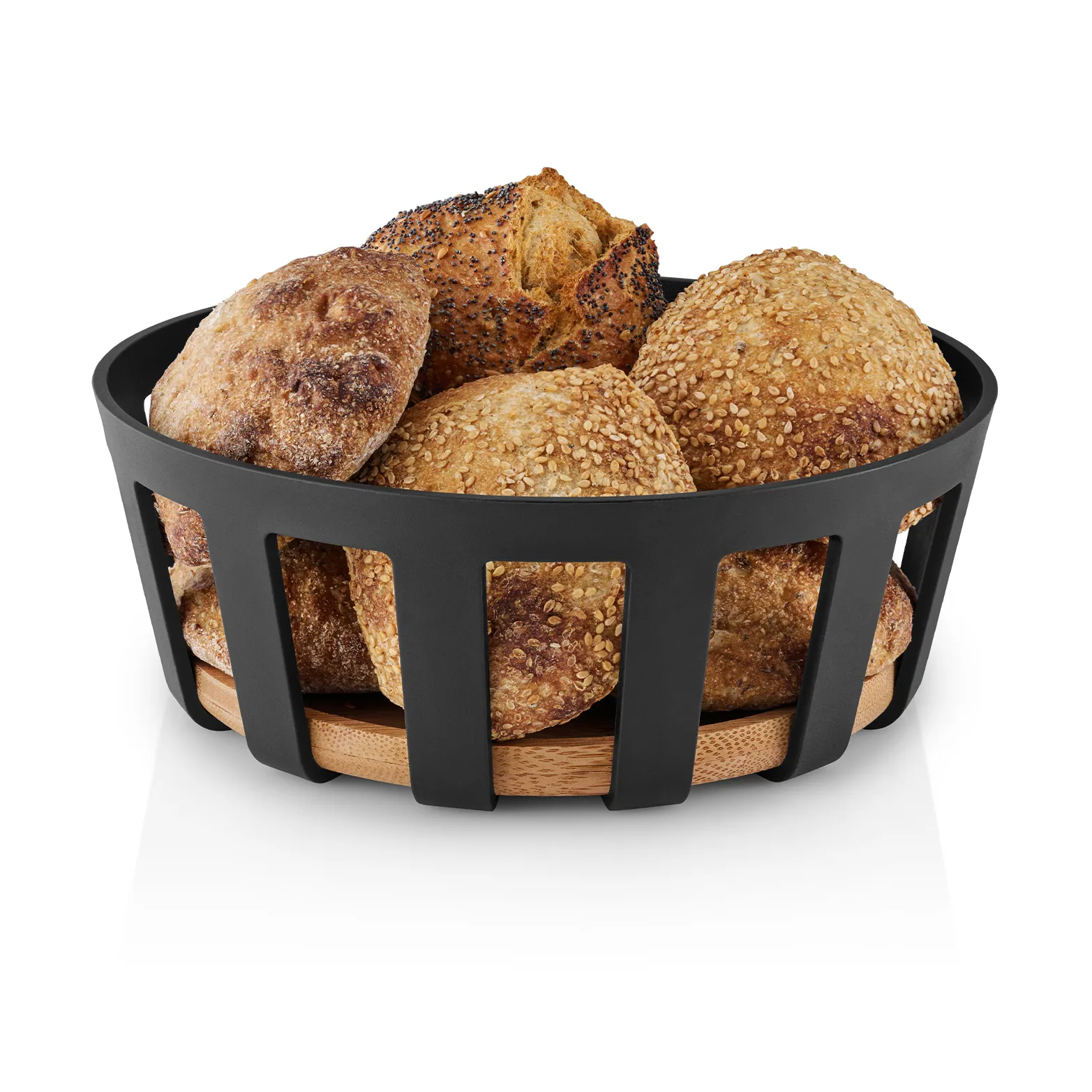 Nordic kitchen leipäkori, Musta, suuri, Ø24,5 cm Eva Solo