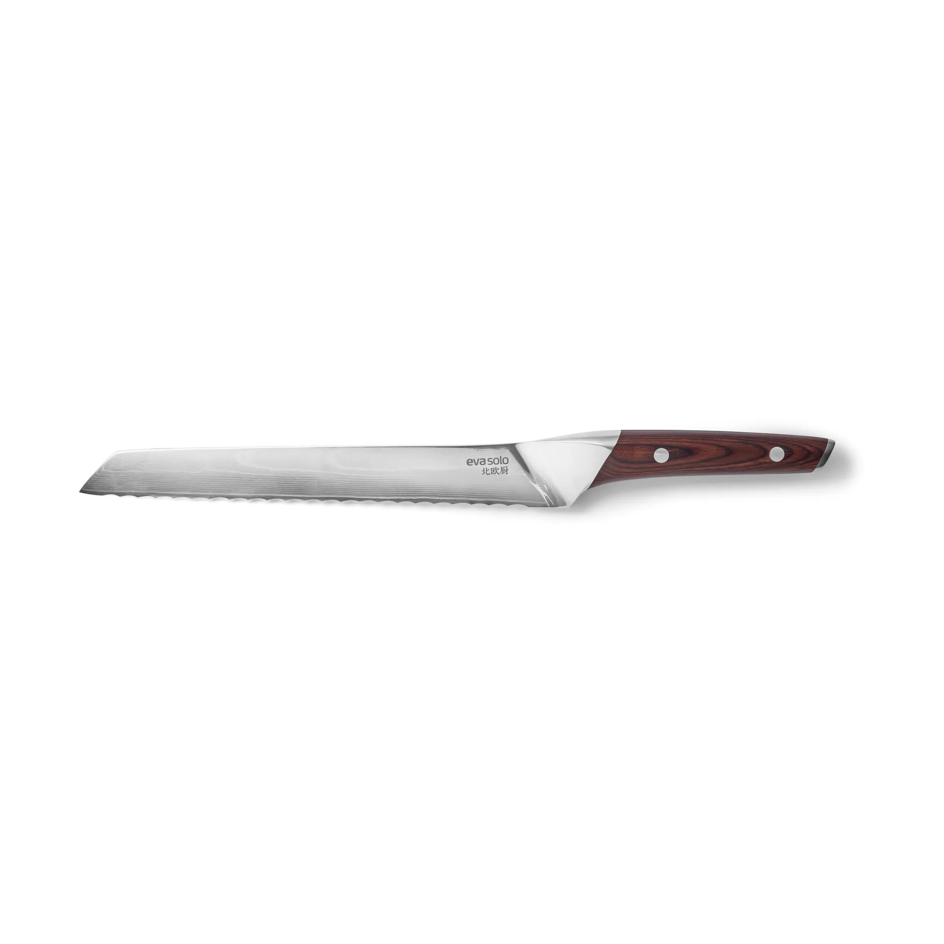 Nordic Kitchen leipäveitsi 24 cm, Damaskusstål Eva Solo