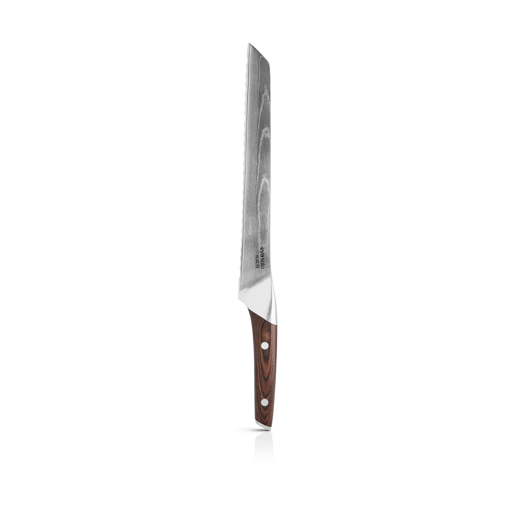 Nordic Kitchen leipäveitsi 24 cm, Damaskusstål Eva Solo