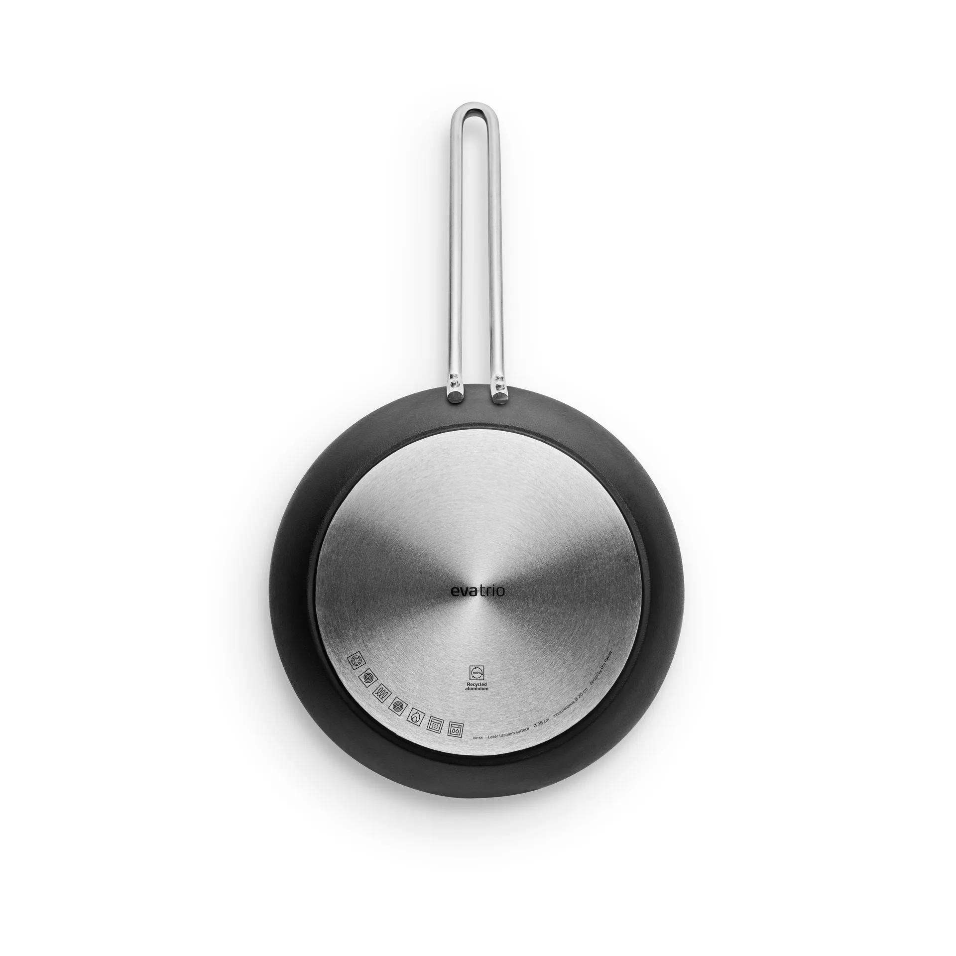 Professional Laser Titanium Slip-Let paistinpannu, Musta, Ø28 cm Eva Solo