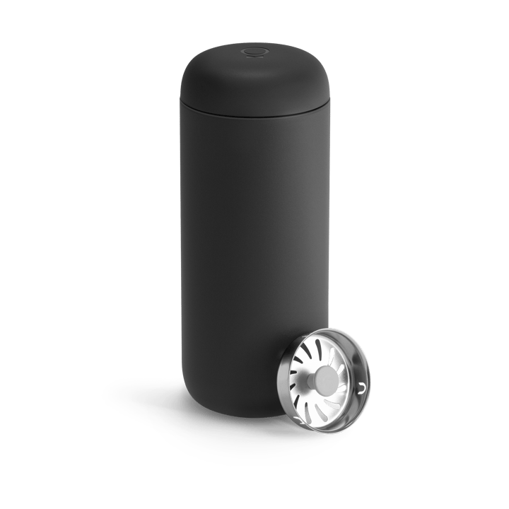 Carter termosmuki roiskesuojalla 47 cl - Matte black - Fellow