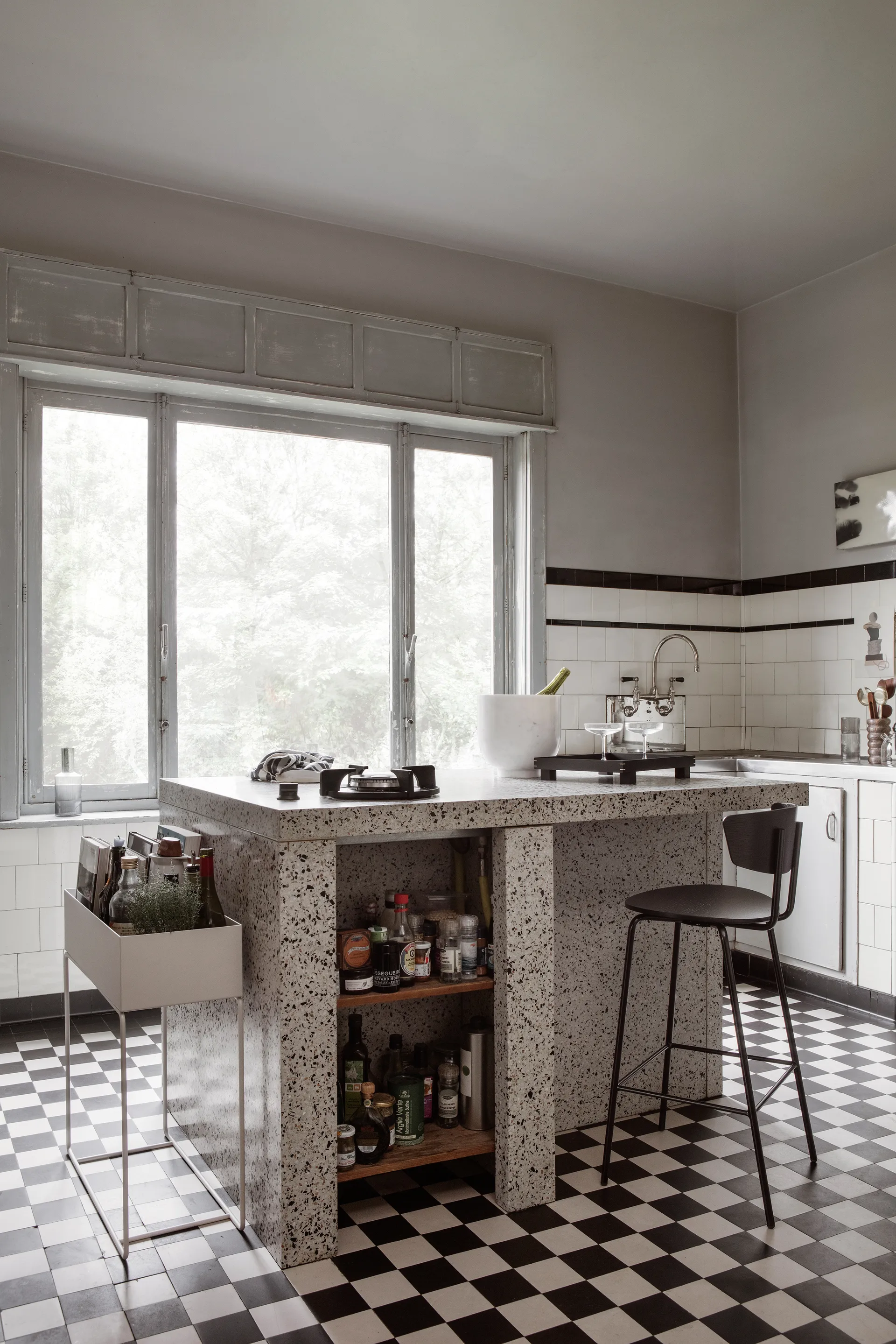 Alza samppanjajäähdytin, White Marble Ferm Living