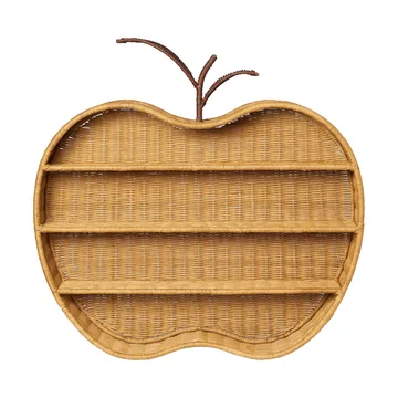 Apple punottu seinähylly - Natural, 70x12,5x68 cm - Ferm Living