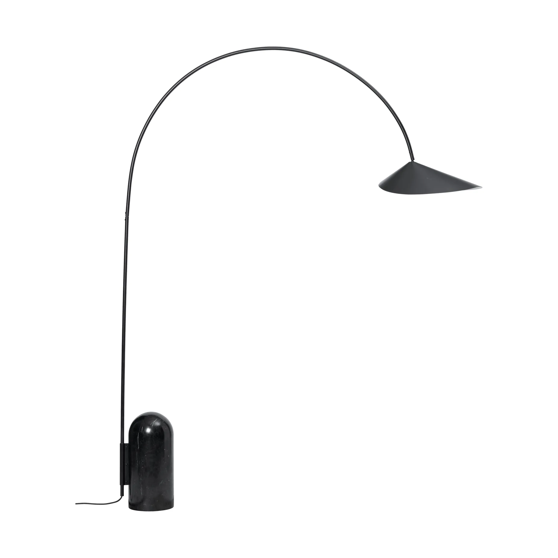Arum kaareva lattiavalaisin, Black Ferm Living