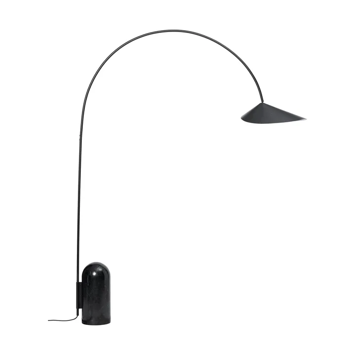 Arum kaareva lattiavalaisin - Black - Ferm Living