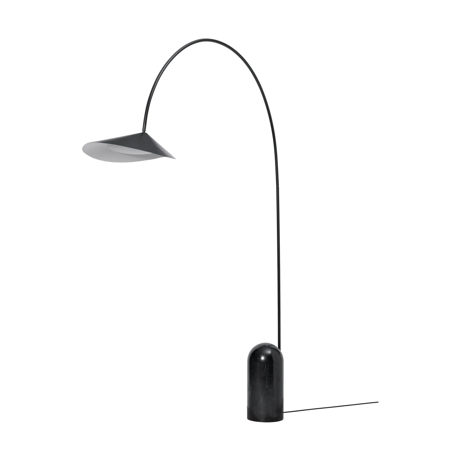 Arum kaareva lattiavalaisin, Black Ferm Living