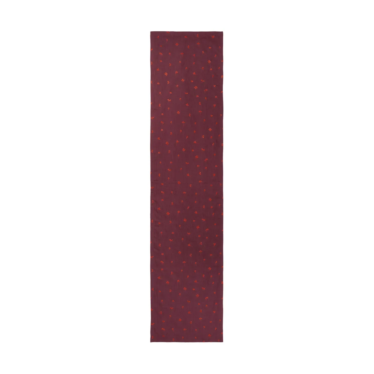 Ferm Living Baies juoksija 40x180 cm Dark grape-picante