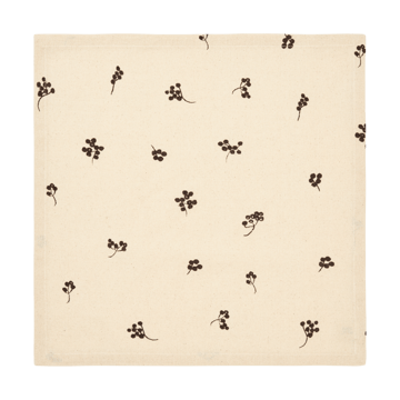 Baies puuvillainen servetti 40x40 cm 4-pack - Natural-dark chocolate - Ferm Living