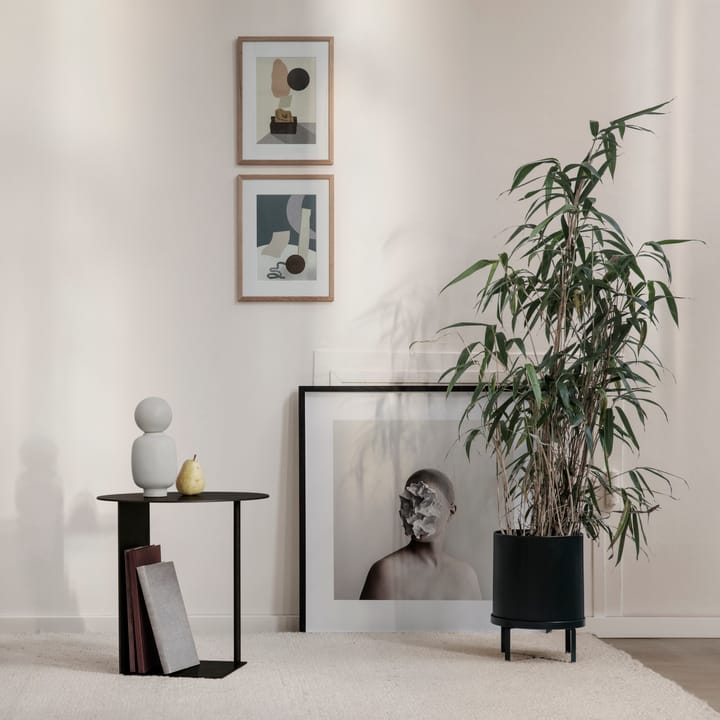 Bau -kukkaruukku suuri Ø28 cm, Musta Ferm Living