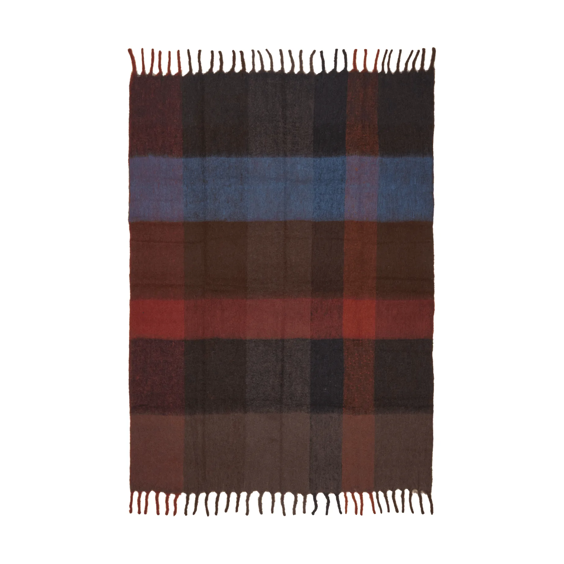 Blur mohair viltti, Dark chocolate-oxide red, 130x170 cm Ferm Living