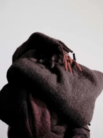 Blur mohair viltti - Dark chocolate-oxide red, 130x170 cm - Ferm Living