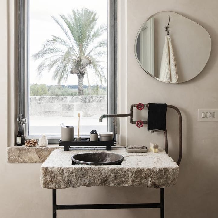 Bon koristetarjotin pieni, Beige-musta Ferm Living