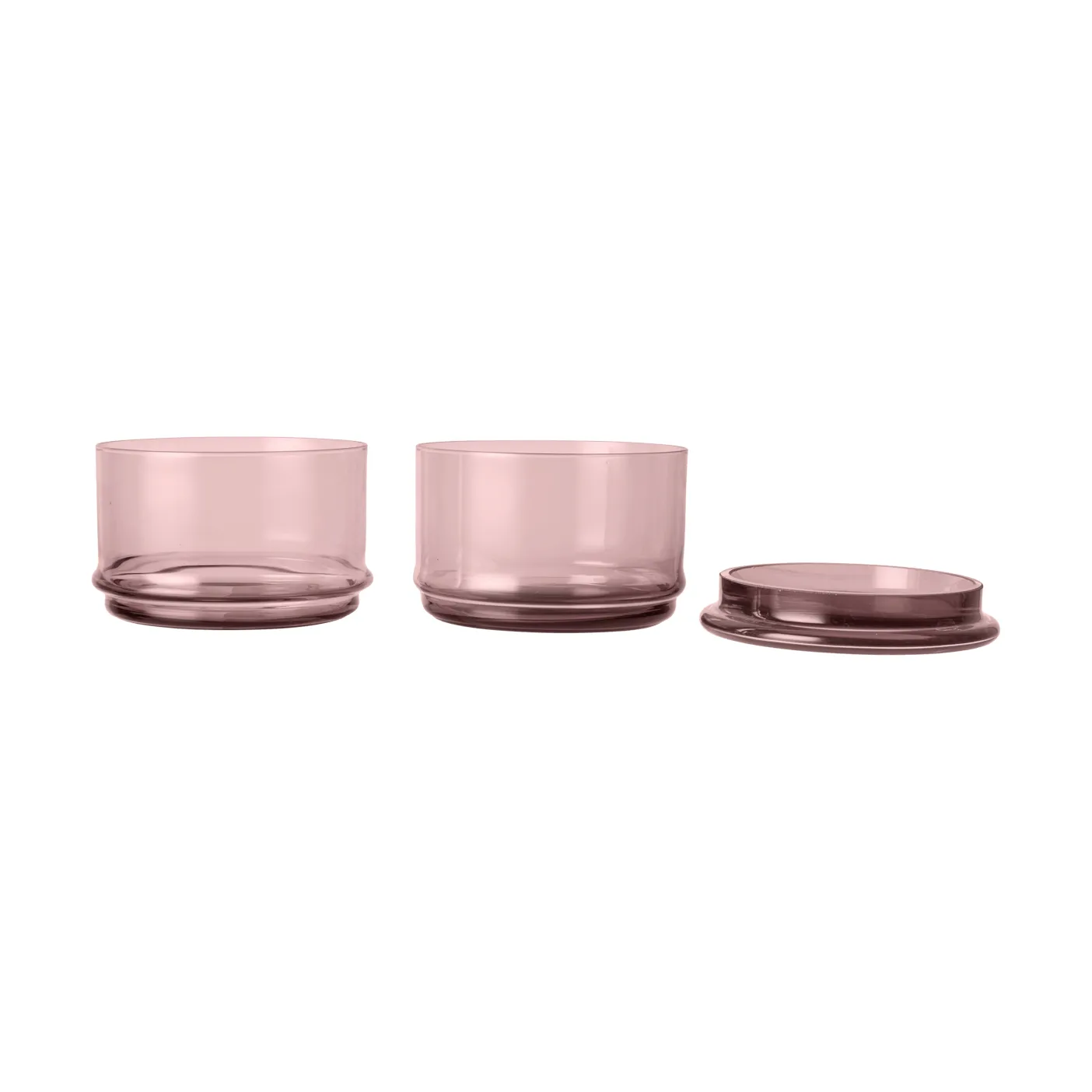 Boya pinottavat purkit, 2 kpl, mauve Ferm Living