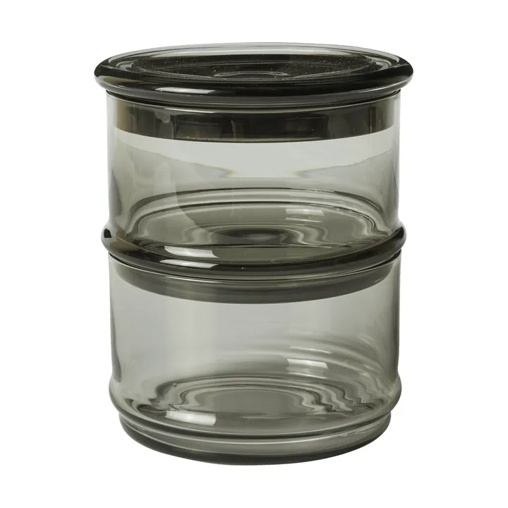 Boya pinottavat purkit - 2 osaa, smoked grey - Ferm Living