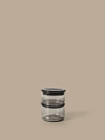 Boya pinottavat purkit - 2 osaa, smoked grey - Ferm Living