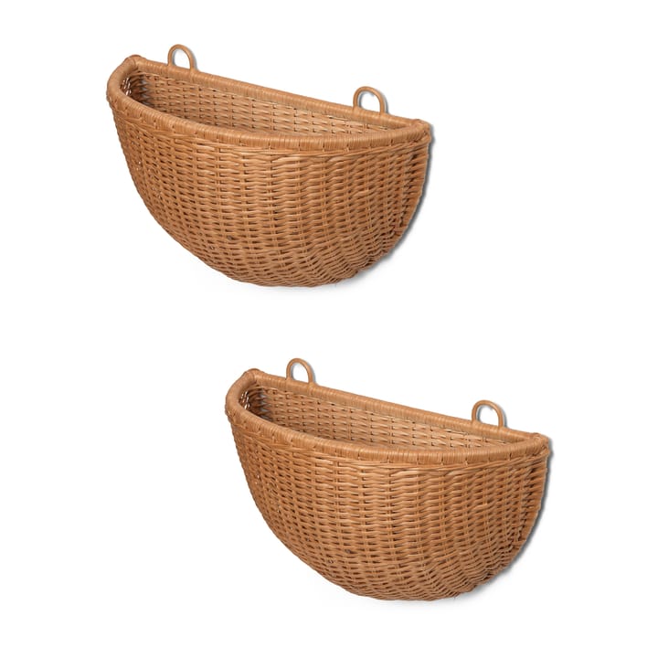 Braided seinäkori 2 kpl, Luonnollinen Ferm Living