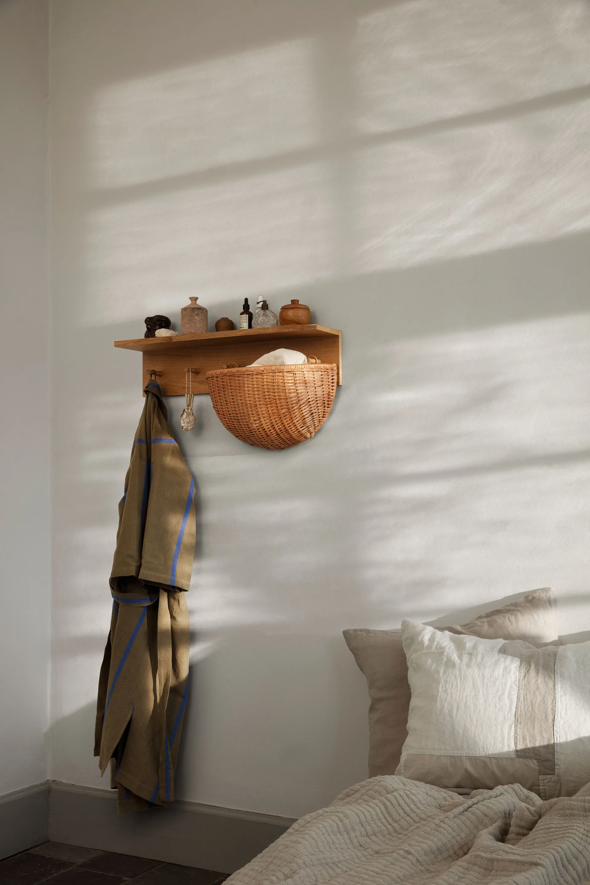 Braided seinäkori 2 kpl, Luonnollinen Ferm Living