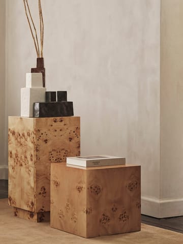 Burl Cube sivupöytä 40x40 cm - Natural - Ferm Living