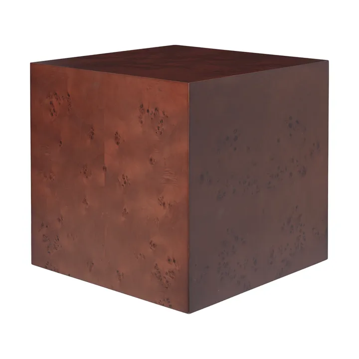 Burl Cube sivupöytä 40x40 cm - Tummaksi petsattu - Ferm Living
