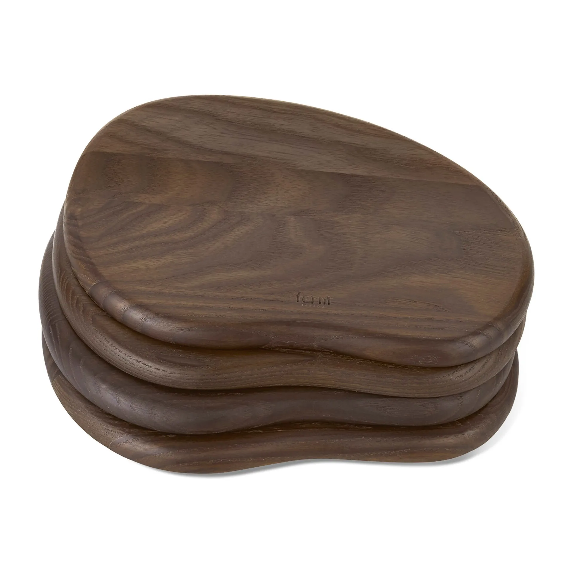 Cairn butter boards tarjotin 4 osaa, Dark Brown Ferm Living
