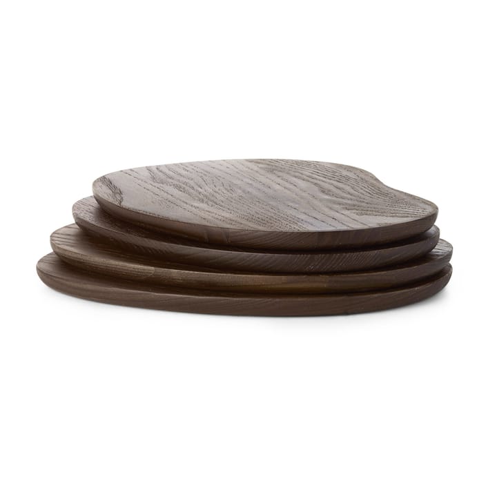 Cairn butter boards tarjotin 4 osaa, Dark Brown Ferm Living
