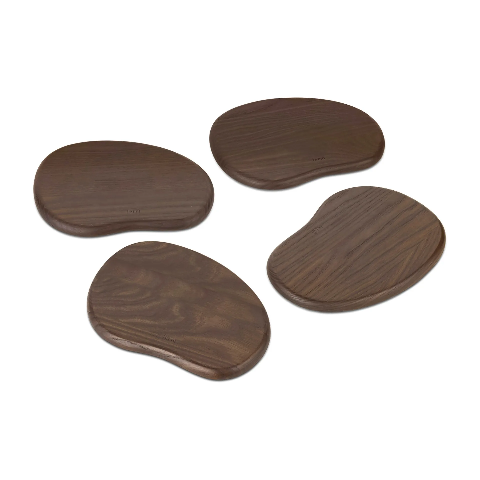 Cairn butter boards tarjotin 4 osaa, Dark Brown Ferm Living