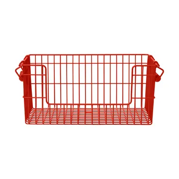 Cala kori pinottava 2-pakkaus - Poppy red, 28,7x18x13 cm - Ferm Living