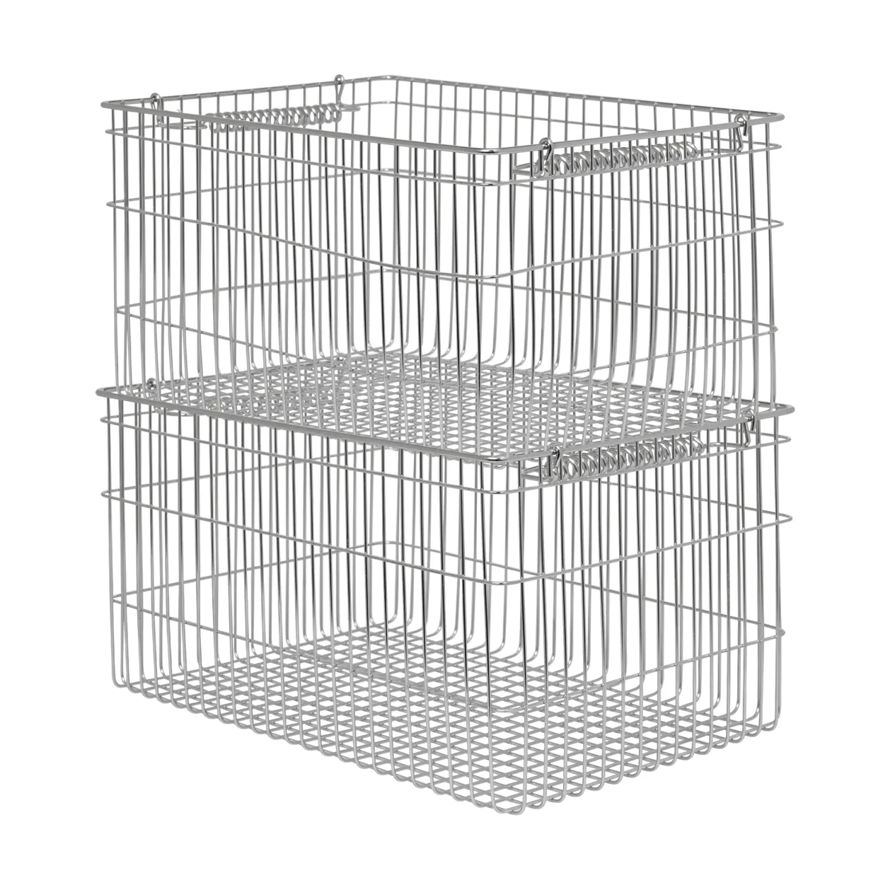 Cala kori pinottava 2-pakkaus, Ruostumaton teräs, 36,2x26,2x20,2 cm Ferm Living